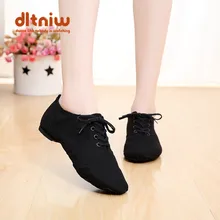 Coupons Woman Woman's Lace Up Canvas Dancing Shoe Ballet Pointe Sneakers for Women Men Women' Canvas Dance Jazz Shoes