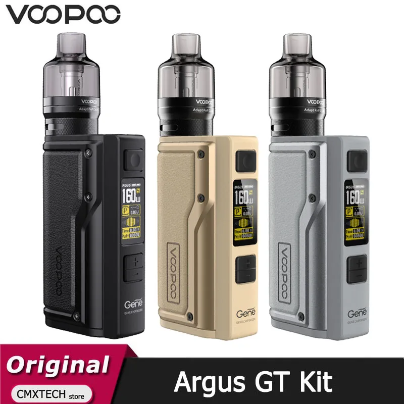 Оригинальный VOOPOO Argus GT Комплект 160W TC Box MOD Vape 4 5 мл с самонастраиваемым устройством