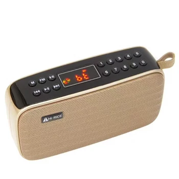 

REC LED Portable FM/AM radio USB TF card Mp3 Player digital Bluetooth Speaker Hi-Rice SD-112