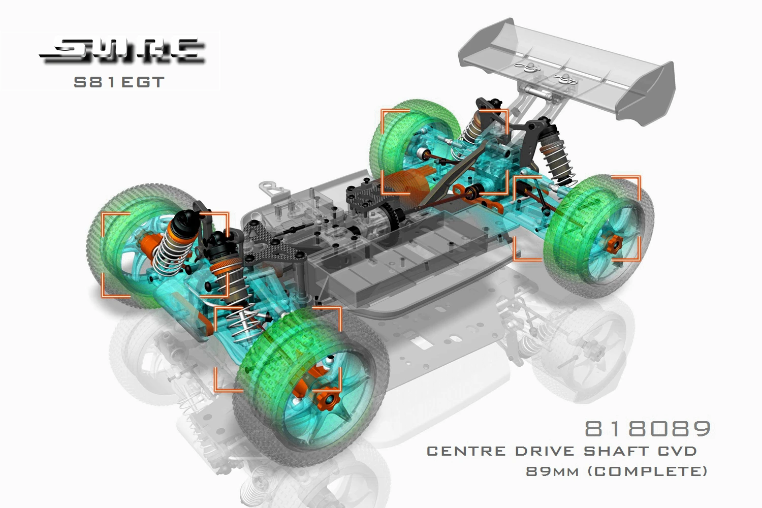 SN-RC 1:8 RCAccessories 818089 818118 818120 Центр Диска Трансмиссия CVD 89 мм(в комплекте) Центр Диска Трансмиссия CVD 118 мм(в комплекте) цент