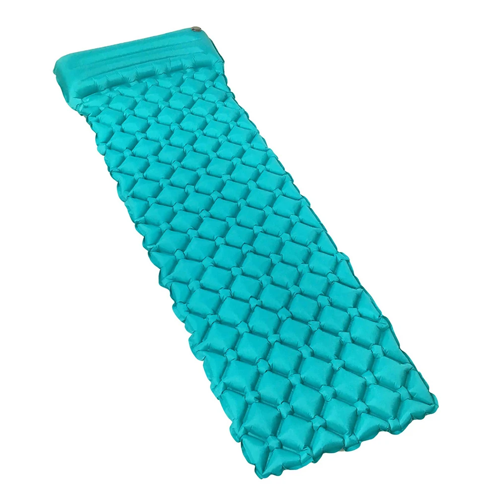 Hot Hitorhike Topselling Inflatable Sleeping Bed Moistureproof Sleeping Pad With Pillow Air Mattress Cushion Travel Tent Mat