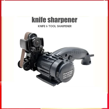 

Electric Knife Sharpener Professional Belt machine Sharpening Stone Grinder Knives Whetstone Sand belt Sharpener kitchen tool