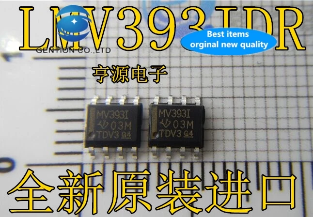 

30pcs 100% new and orginal real stock LMV393 LMV393IDR MV393I linear - comparator
