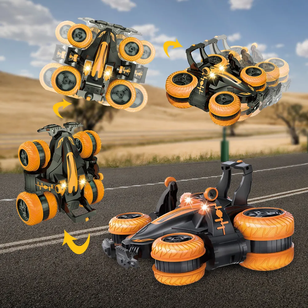 2,4 ГГц пульт дистанционного управления 4WD RC автомобиль гусеничный пульт дистанционного управления игрушки Радиоуправляемый автомобиль трюк боковой привод Дрифт автомобиль