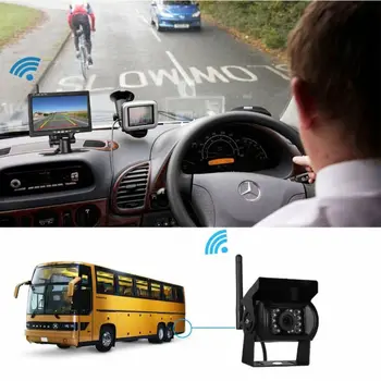 

Wireless 7" Backup Rear View Camera Monitor for RV Trailer Harvester Reversing