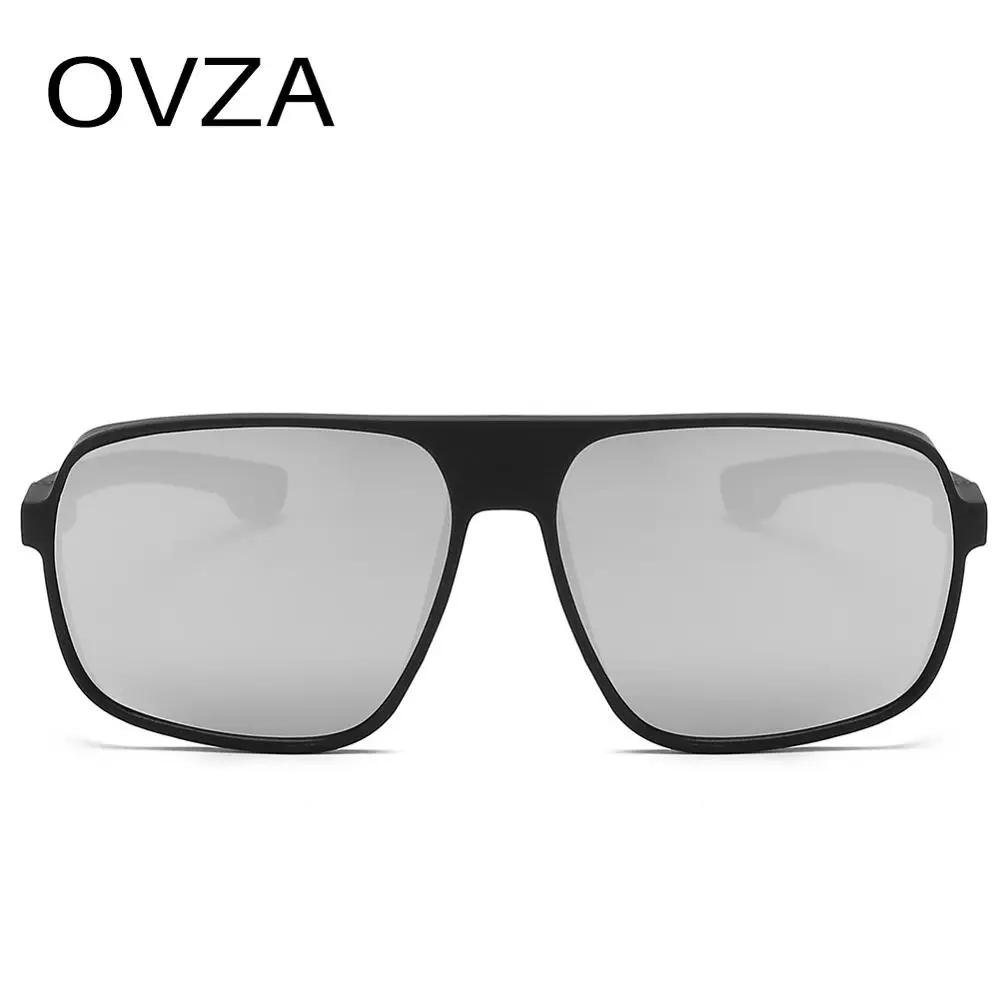 Мужские прямоугольные солнцезащитные очки OVZA стильные стимпанк отражающий