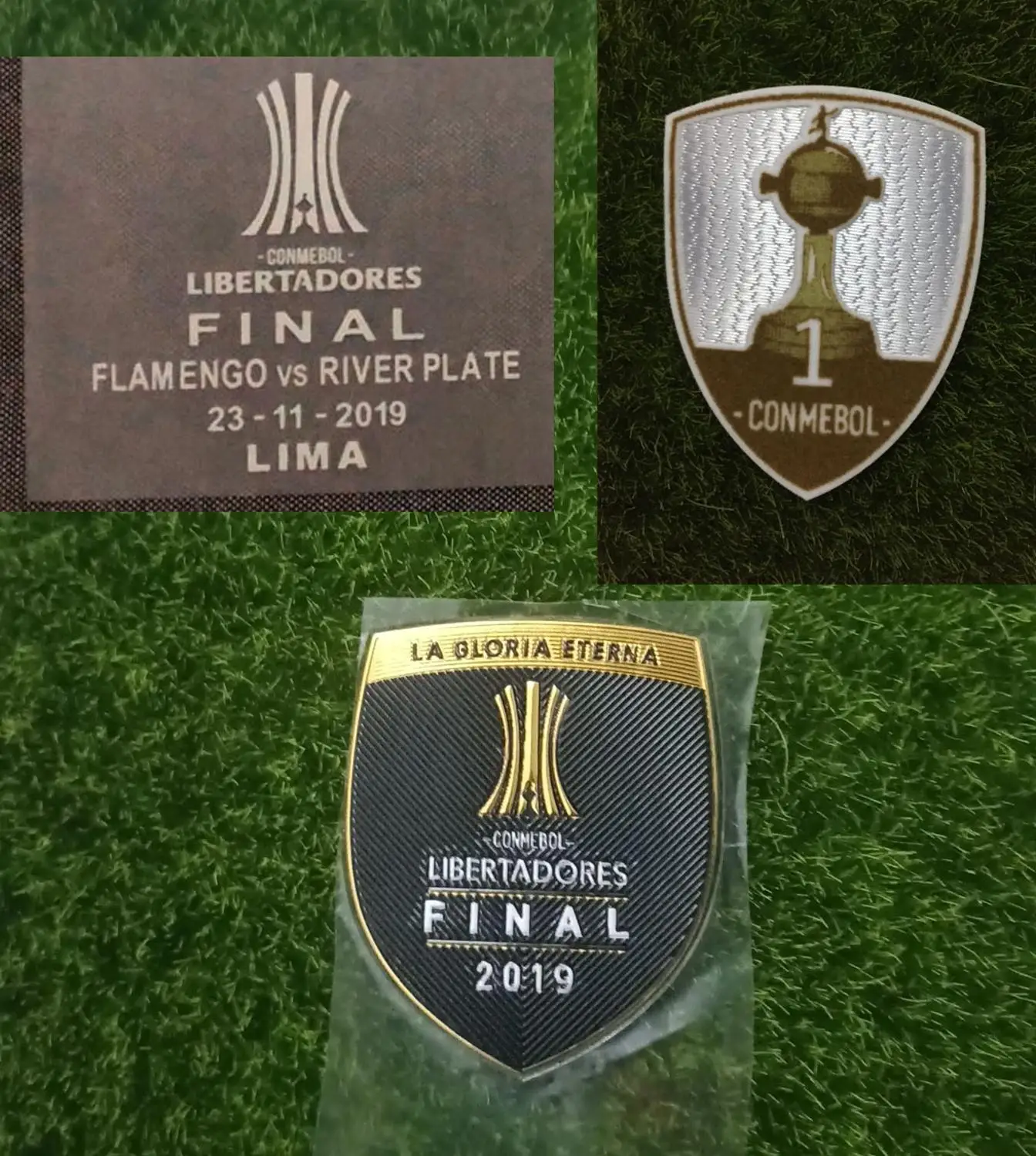 FINAL COPA LIBERTADORES матча деталей Фламенго против Ривер Плейт полный спонсор Печать Патч - Цвет: Flamengo USE