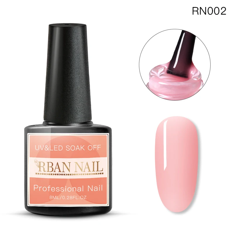 RBAN NAIL 8 мл розовый Желейный Гель-лак для ногтей полупрозрачный фиолетовый лак Длительное впитывание УФ-гель для дизайна ногтей лак - Цвет: EES05060
