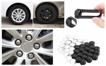 

20Pcs car auto screw bolt wheel decorative nut cap various sizes for
