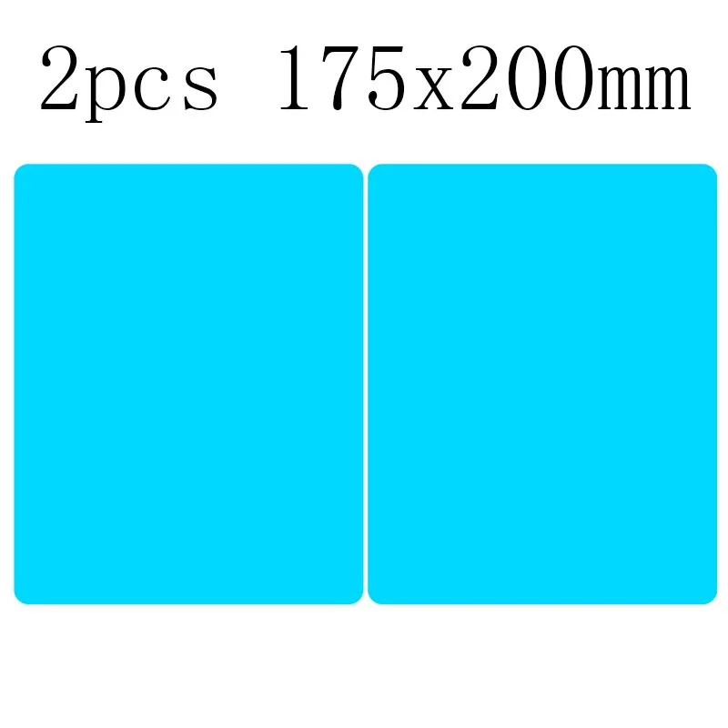 2PCS 175x200mm 4 шт./компл. боковые зеркала автомобиля Зеркало заднего вида защитный Плёнки Многофункциональный Водонепроницаемый устойчивое к царапинам и анти-туман Плёнки со скребком - Название цвета: 2PCS 175x200mm