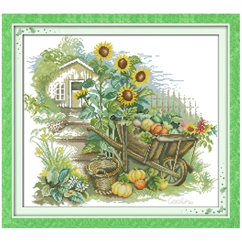 

Little float scenery counted printed on the canvas 11CT 14CT DIY kit Cross Stitch embroidery needlework Sets home decor
