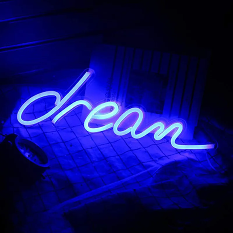Светодиодный неоновый светильник Dream с надписями на заказ вечерние свадебные