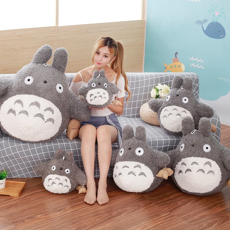 30-70 см kawaii японский стиль Studio Ghibli Аниме Кот чучело животное, Длинная Подушка Мой сосед Тоторо плюшевые игрушки кукла подушка