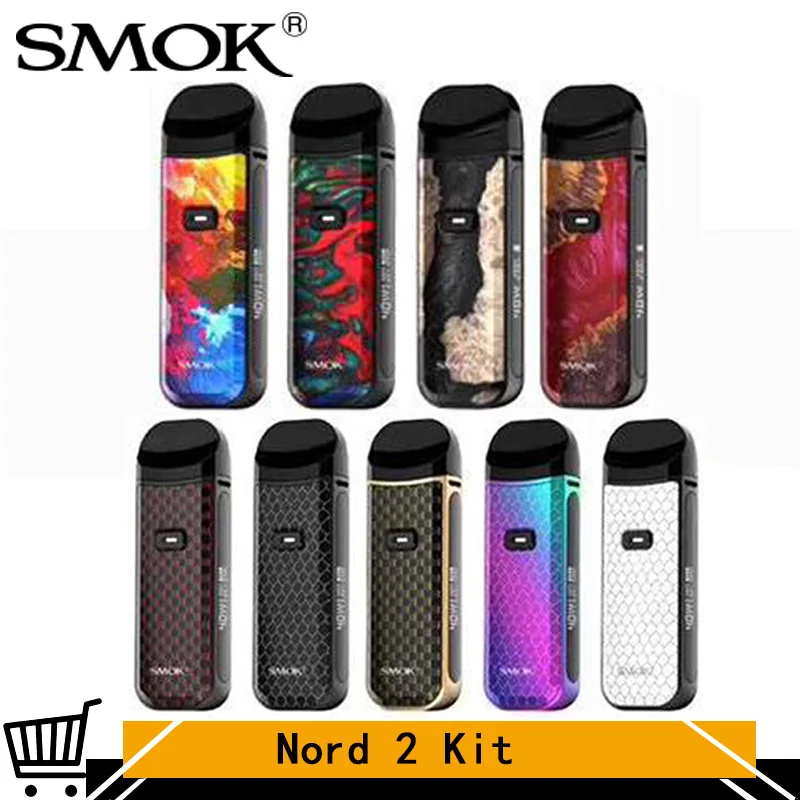 Новый оригинальный SMOK Nord 2 Vape комплект 1500 мАч батарея 4 5 мл картридж RPM сетка 0.4ohm DC