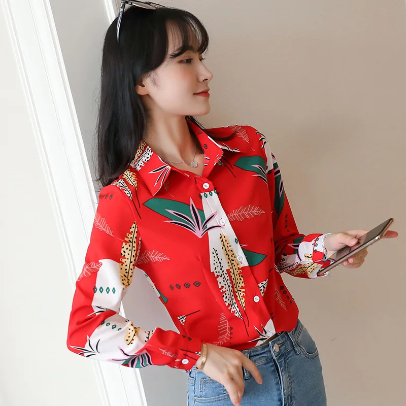 Korean Fashion Chiffon Women Blouses Women Shirts Plus Size XXL Womens Tops and Blouses Office Lady Blusas Femininas Elegante - 4.00049E+12