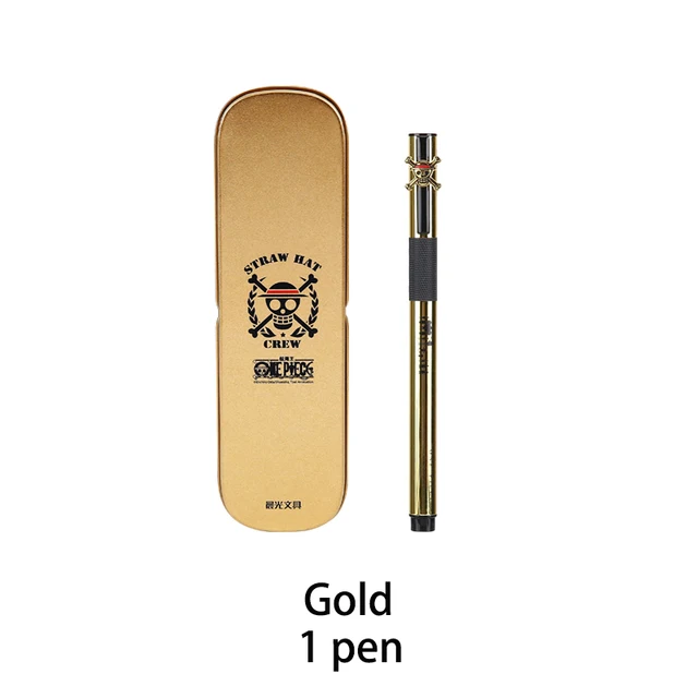 M&G Ink Pen QFPY1710 One Piece Metal Fountain Pen EF Nib Black Pen Gold Pen Signing Pen School Supplies Office Supplies Gold