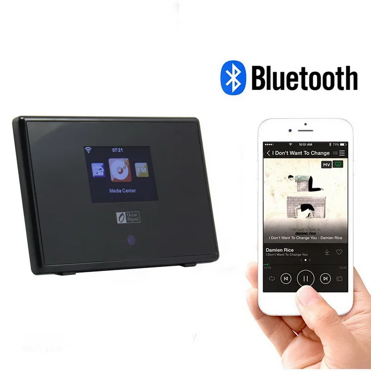 Wi-Fi радиоприемник Ocean Digital WR-01C WR-202 WR-825 интернет радио мульти-язык меню без Динамик