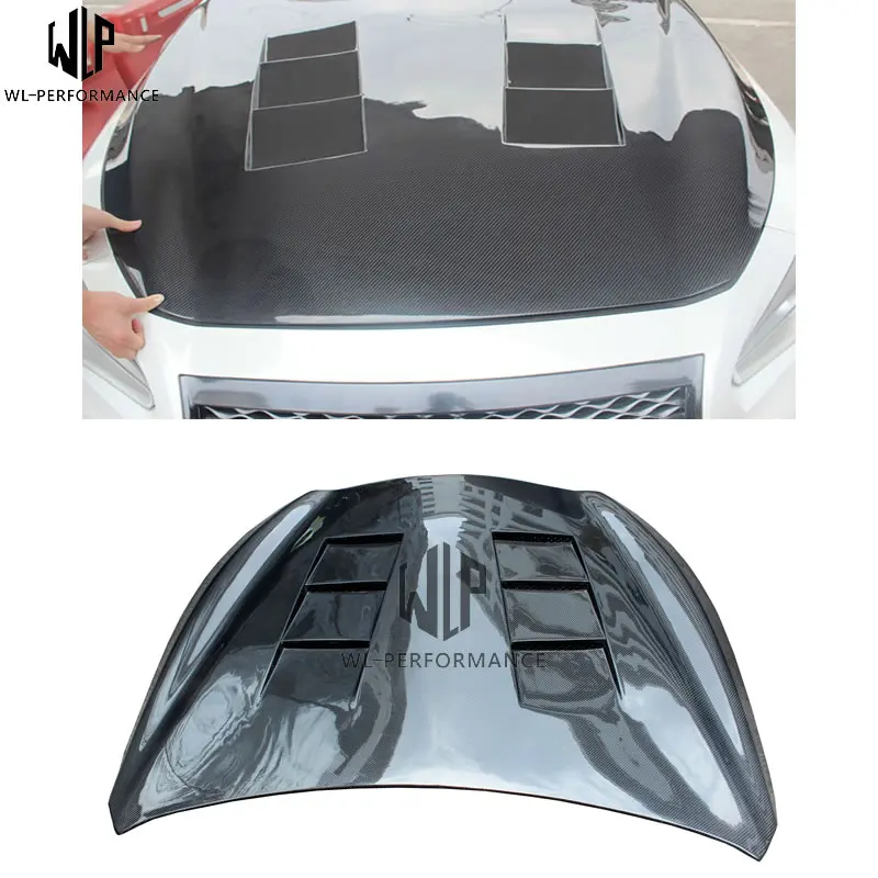 

Q50 Carbon fiber Engine Hoods Bonnets Covers car body kit for Infiniti Q50 2014-2016 car styling use