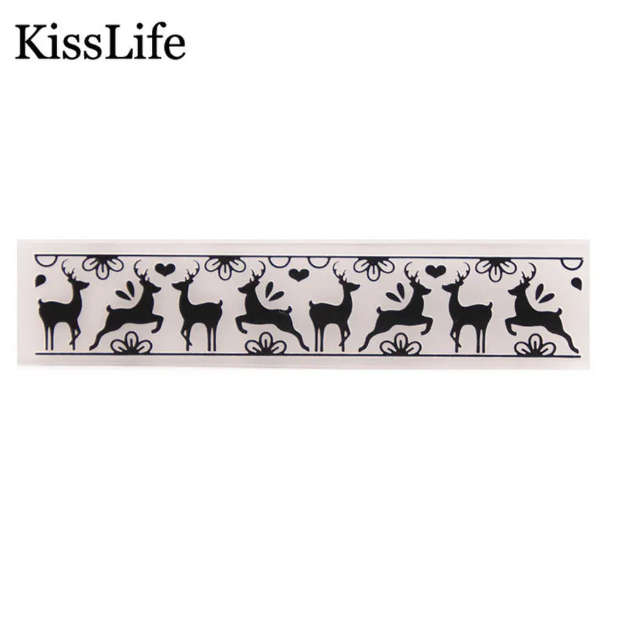 

1 Pack Cute Christmas Deer Flower Plastic Template Embossing Folders for Scrapbooking Card Making Christmas Album Decors