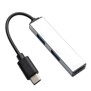 

Type-C to 2 USB2.0 TF Card USB-C Reader Multifunctional Portable Type-C Expander Compatible with Windows Series OS X Etc
