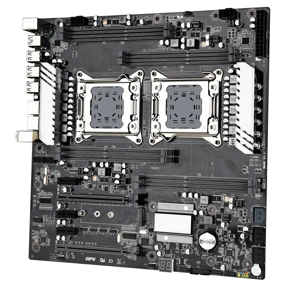 X79 dual S8 материнская плата с 8 каналом DDR3 Материнская плата M2.0 ...