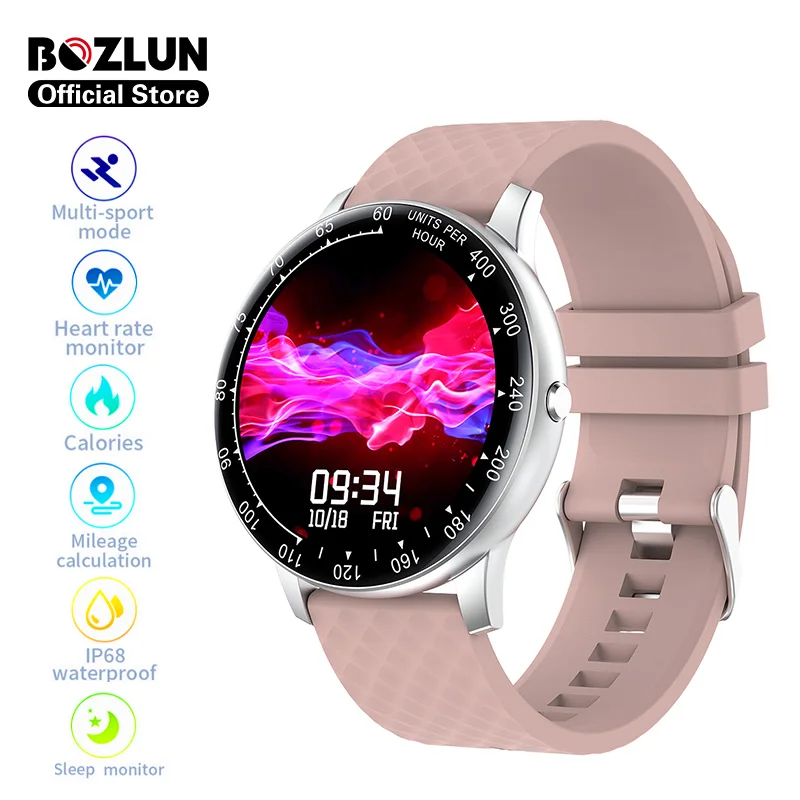 

Bozlun H30 1.3 inch Full Screen Men Women Smart Watch Blood Pressure oxygen Heart Rate Monitor Smartwatch For android ios Phone
