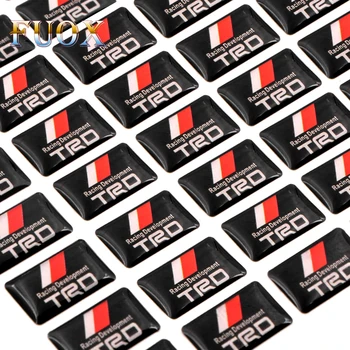 

Car styling smallFor Toyota CROWN COROLLA REIZ TRD Racing LOGO Decorative Badge Hub caps Steering wheel sticker car accessories