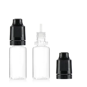 

50pcs 5ml 10ml 15ml 20ml 30ml 50ml PET Plastic Empty bottle Squeeze E Liquid Dropper Bottle with Childproof Temper Evident Caps