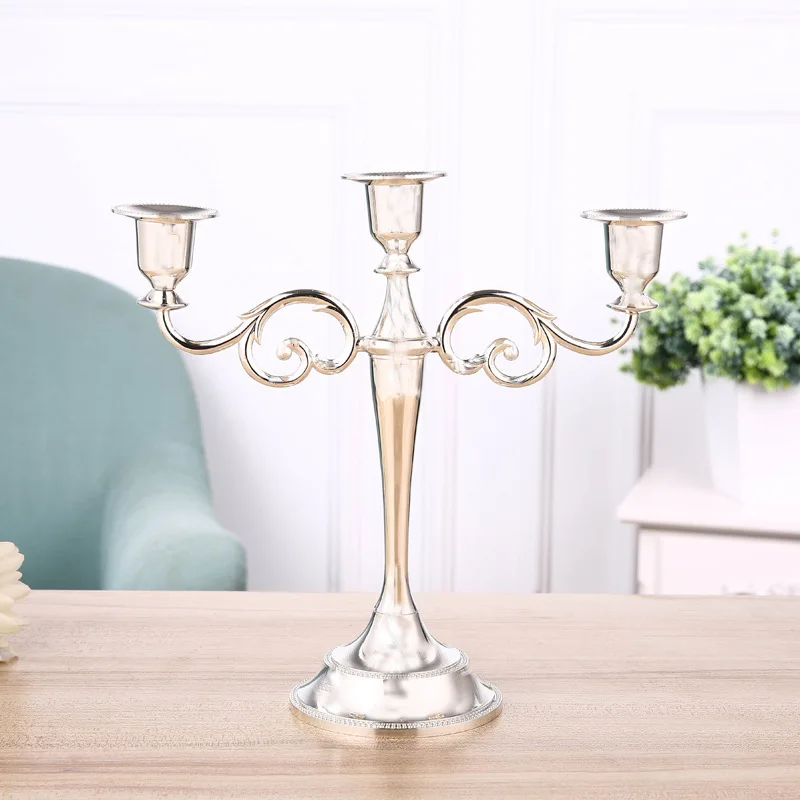 Details about   Bronze 5-Arms Metal Pillar Candle Holders Candlestick Home Wedding Decors Stand 