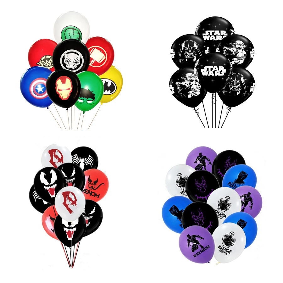 Воздушный шар Marvel мстители Звездные войны Веном латексный украшение для дня
