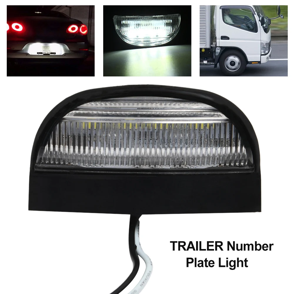 TRAILER Number Plate Light Plastic License Plate Light 10 30V Lights