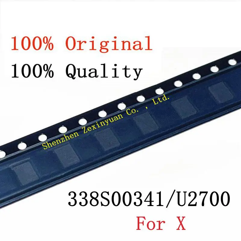 10 шт./лот 100% оригинальный 338S00341/U2700 PMU для iPhone X Основная большая мощность IC большой