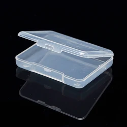 Conteneurs de stockage de perles en plastique transparent, boîte avec couvercle à charnière pour perles et plus, Mini boîte rectangulaire vide de 6,8x5,2x1.1cm 