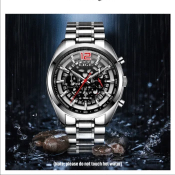 

2020 LIGE Top Brand Luxury Mens Watches Fashion Sport Waterproof Clock Male Quartz Chronograph Watches Men+Box Relogio Masculino