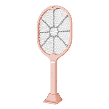 

3 Layers Handheld Mosquito Killer Fly Swatter With LED Light Safety Low Noise Living Room Pest Control USB Charging Household