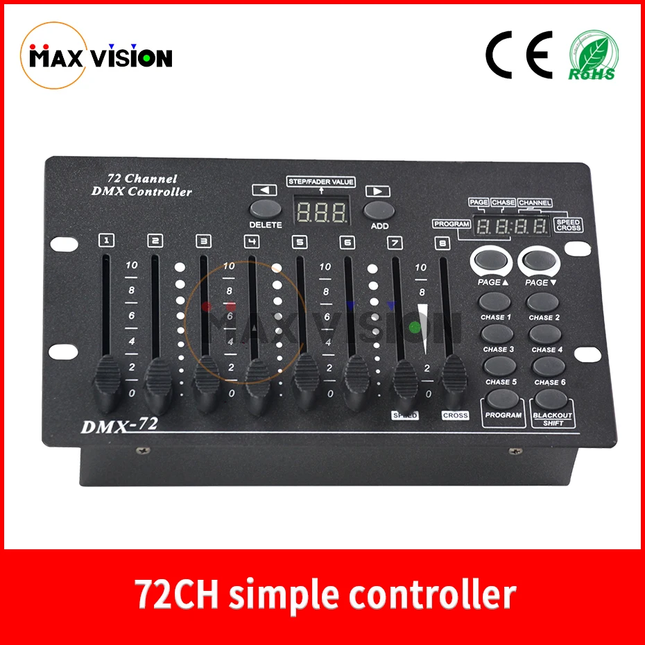 

Min 72 Channels DMX Controller Stage Light Console -Party Disco Bar Concert Wedding, DJ Light Console