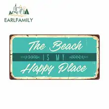#Special Offers EARLFAMILY 13cm x 6.6cm for The Beach Is My Happy Place Sign Car Stickers Vinyl Sunscreen RV VAN JDM Car Accessories Graphics #Special Offers EARLFAMILY 13cm x 6.6cm for The Beach Is My Happy Place Sign Car Stickers Vinyl Sunscreen RV VAN JDM Car Accessories Graphics