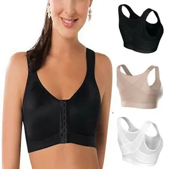 

Women Posture Corrector Bra high impact Sports Bra Wireless Back Support Lift Up Yoga sport Bra plus size Underwear