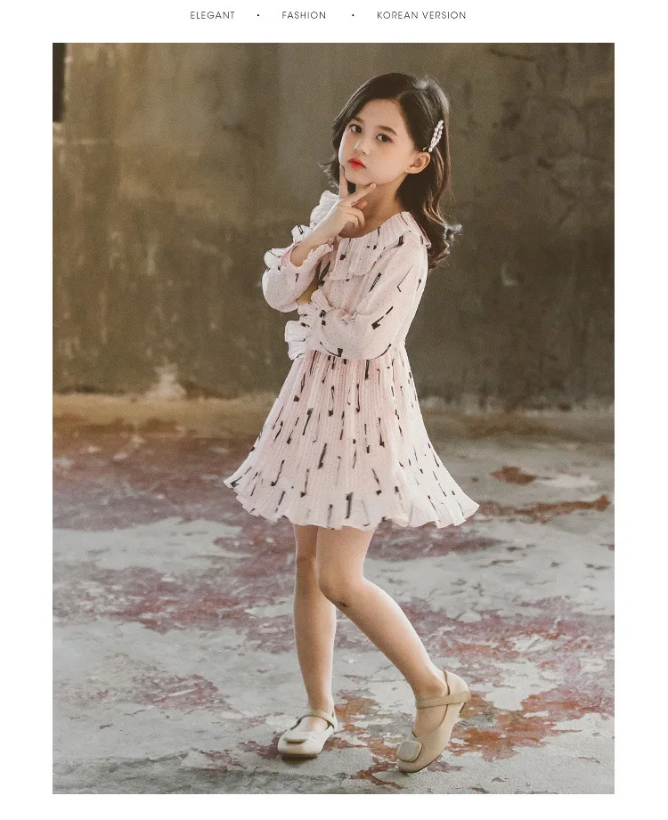 School Teenagers Big girls chiffon Dress Little girls Floral Dresses Spring 2020 kid clothes for 3 4 5 6 7 8 9 10 11 12 13 years (7)