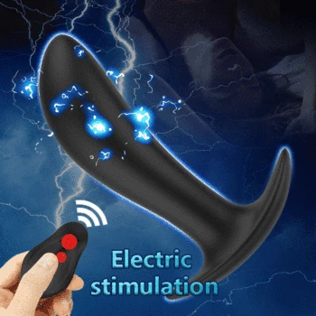 Electric Shock Butt Plug Bum Shock Vibrator for Man Anal Plug Anus Dilator Prostate Massager Huge Anal Dildo for Man Sex Toys 3