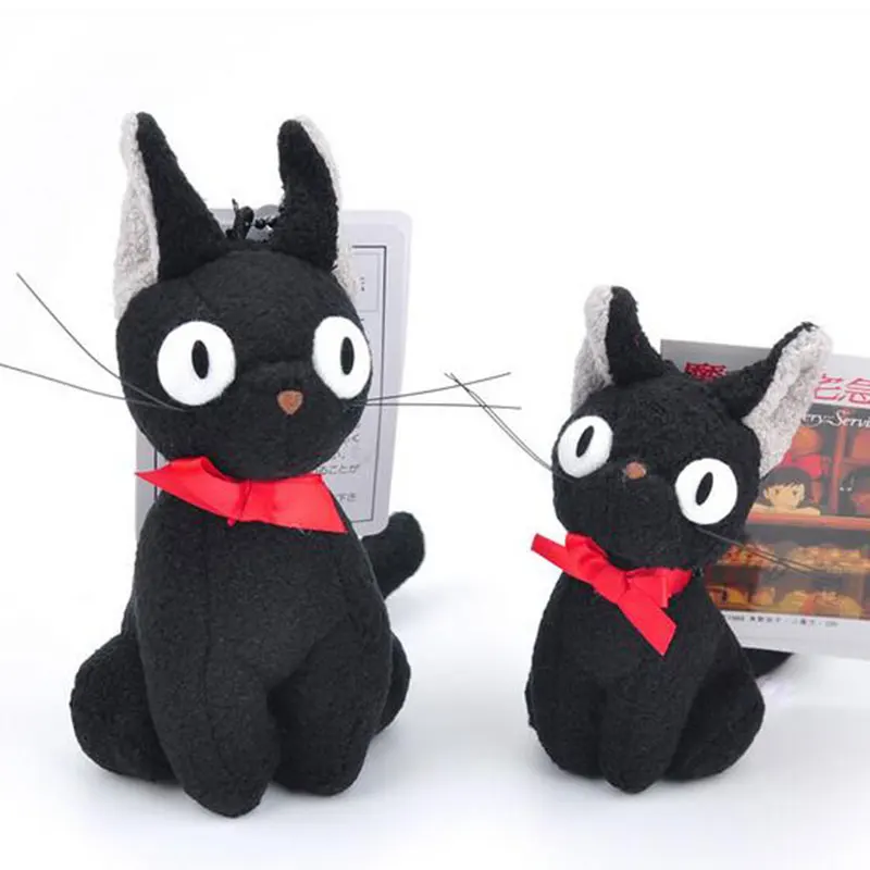 11 см 10 шт./лот служба доставки Кики черный JIJI Cat плюшевый брелок сумка Подвески игрушки Мягкая кукла рождественские подарки для детей