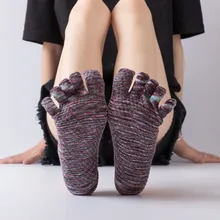 Новинка Палец Носки Для мужчин Для женщин открытые спортивные Фитнес для бальных танцев дышащие хлопковые Повседневное носки с высокой пяткой в стиле унисекс шпильки обувь