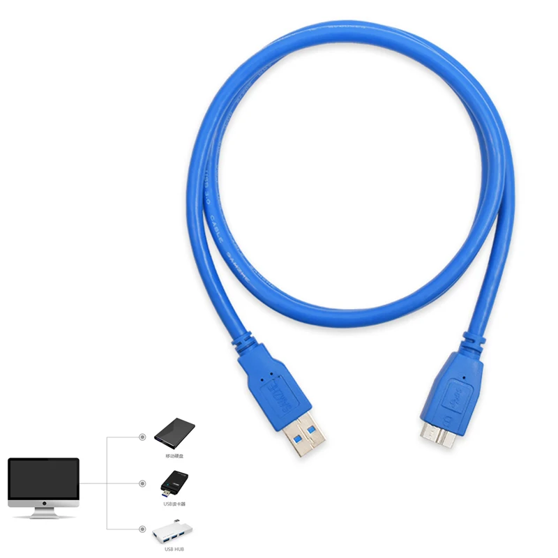 Кабель USB 3 0 тип A к Micro B кабель для быстрой синхронизации данных шнур внешний