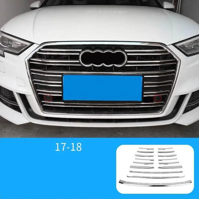 Автомобильный модифицированный автомобильный Автомобильный кузов, передний бампер, внешняя отделка, Декоративные Чехлы, аксессуар 17 18 для Audi A3 - Цвет: Number 16