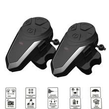 Intercomunicador Bluetooth para casco de motocicleta, dispositivo de comunicación para casco de motocicleta, resistente al agua, IPX7, BT 1200, 3,0 M, BTS3, 3 conductores