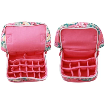 

Red Essential Oil Bottles Carrying Case Oil Bottles Holder Organizer Cosmetic Bag