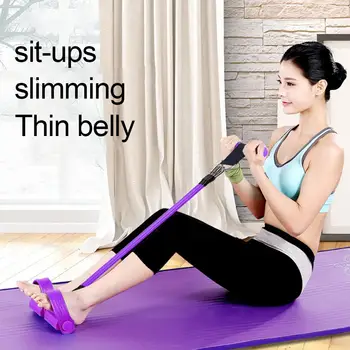 

Elastic Legs Pull Tension Rope Four-Tube Puller Pedals Sit-Ups Abdominal Fitness Body Shaping Exercise
