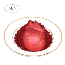 Bubuk Mutiara Pigmen Mineral Mica Powder Tipe 504 Anggur Merah untuk Mobil Pewarna Pewarna Sabun Kuku Otomotif Seni Kerajinan Akrilik cat(China)