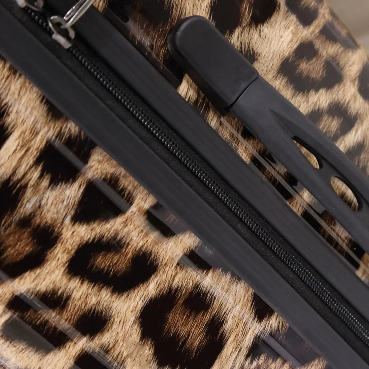 2" 24" 2" дюймов модный чемодан на колесах Зебра леопардовый принт унисекс Роллинг багаж носить на дорожные сумки на колесах каюта багажа
