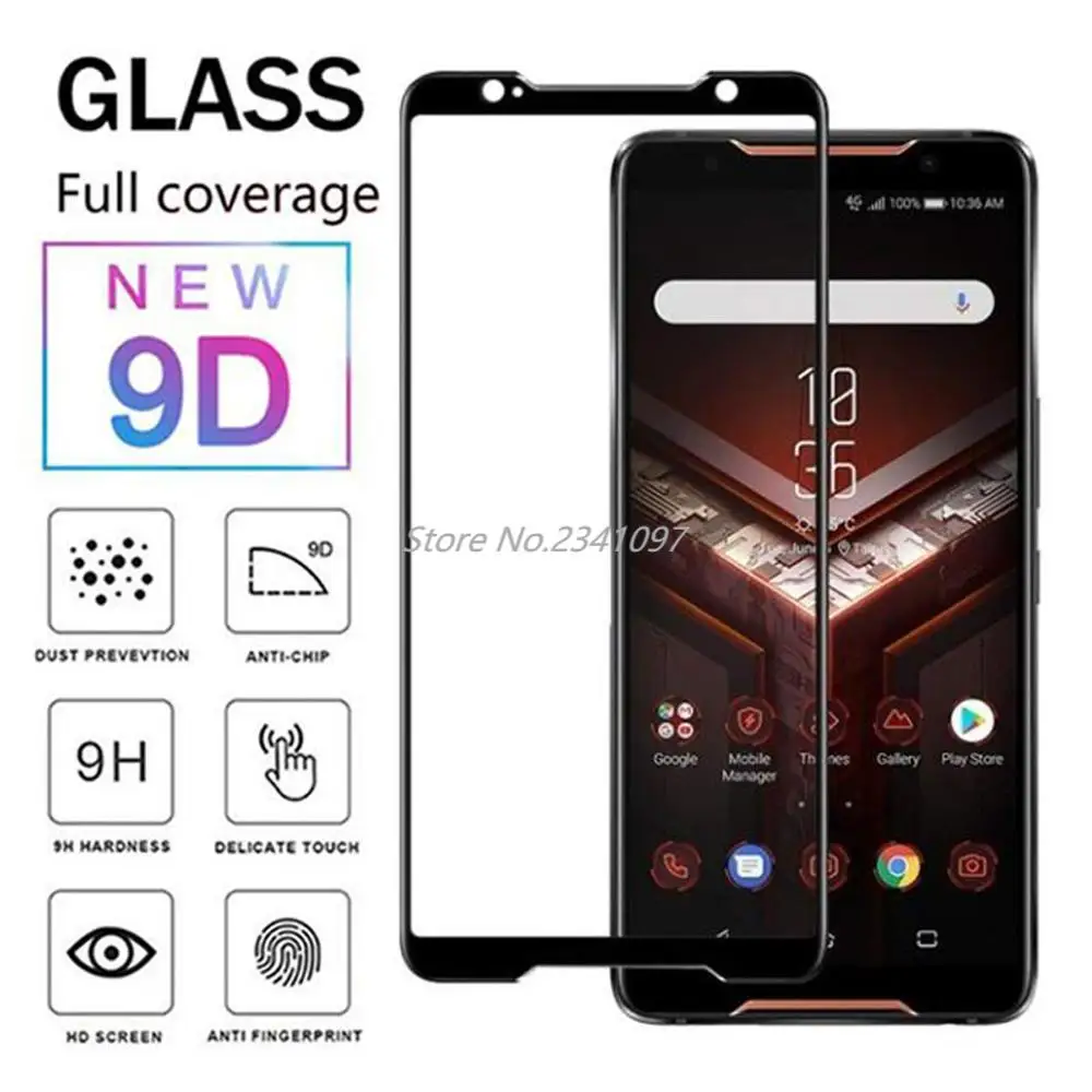 9D закаленное стекло для Asus Zenfone Rog Phone ZS600KL полное покрытие Защитная пленка 2 ZS660KL